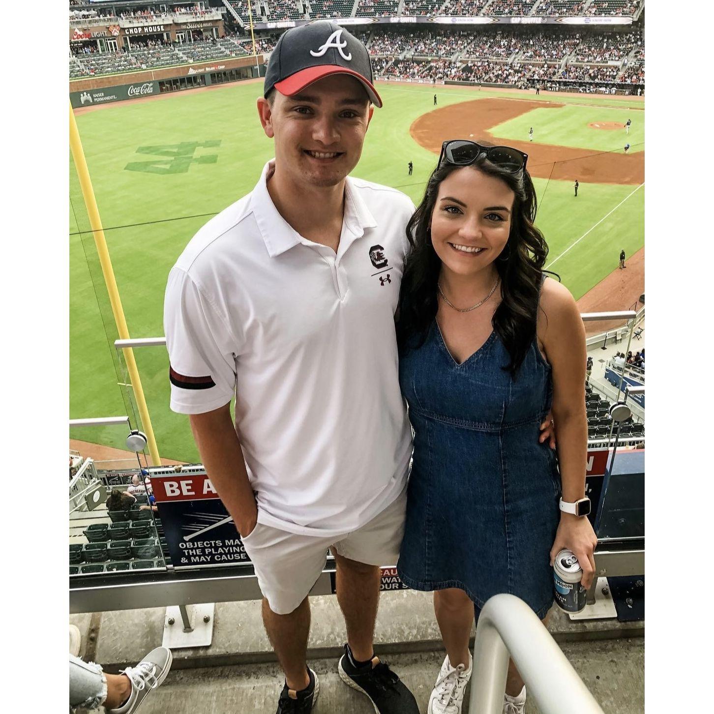 Jennifers first Braves game in 2021 during her visit to Justins new home in Atlanta, GA!