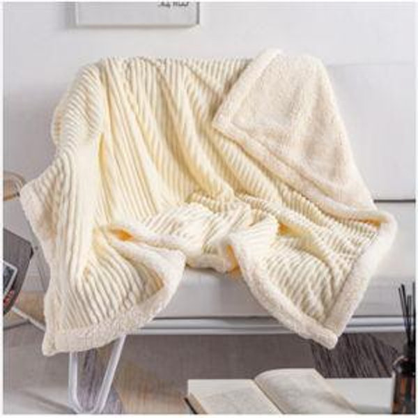 Reversible Knit Throw Blanket