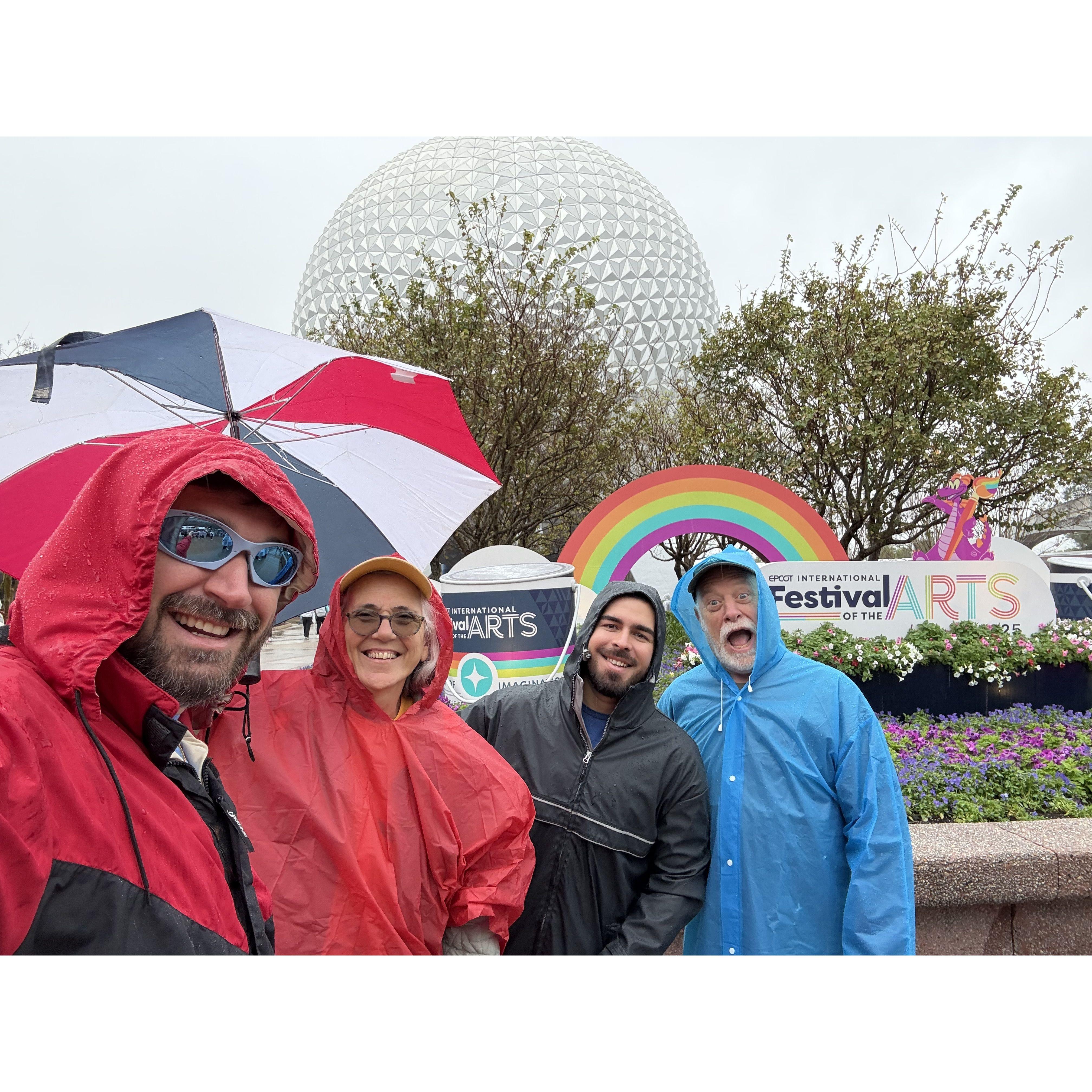 Horrible rainy day at Epcot