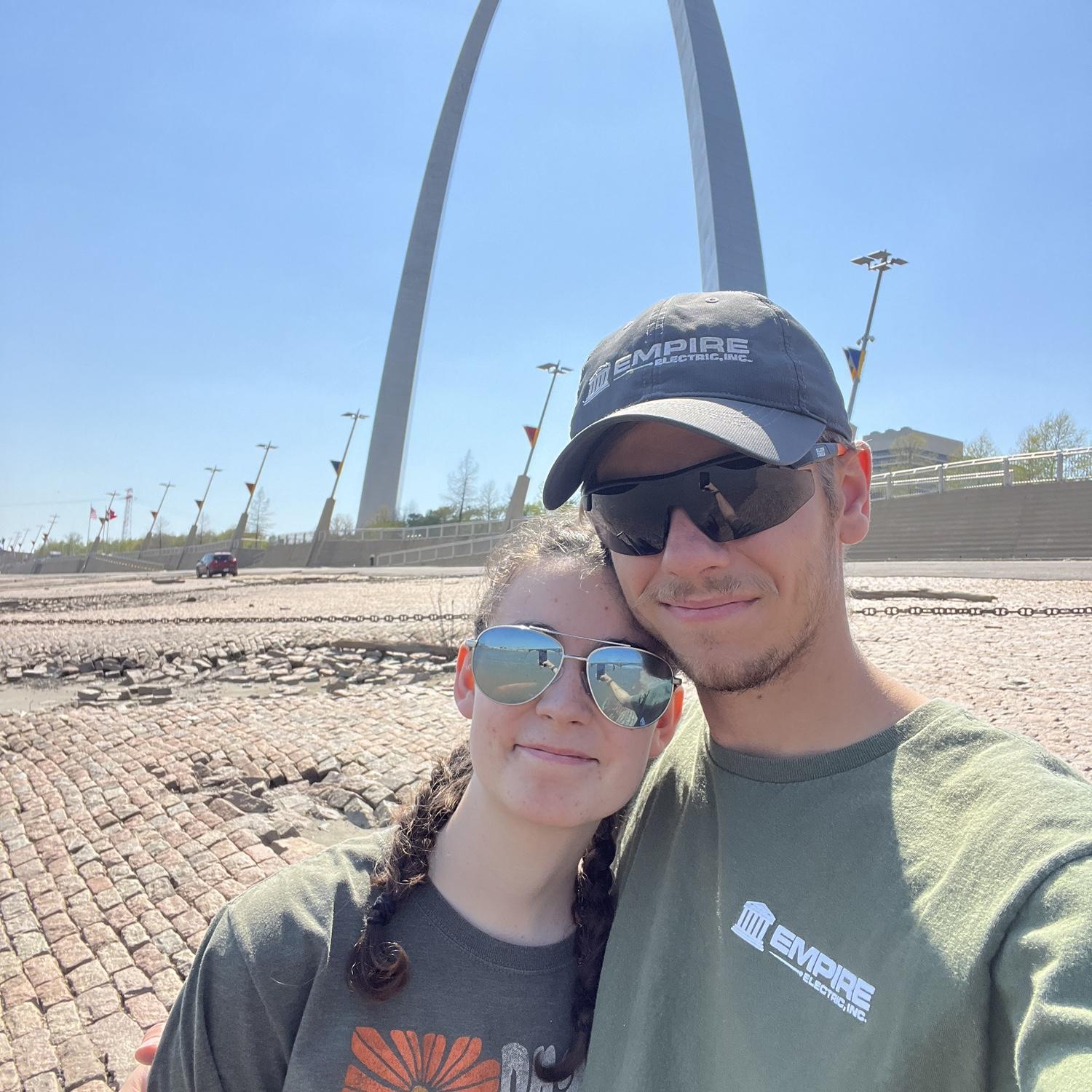 Semi serious at the Arch