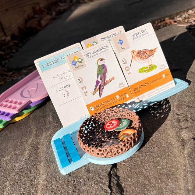 Wingspan Compatible Dashboard with Bird’s Nest - Organizer - Card Tray - Token Storage