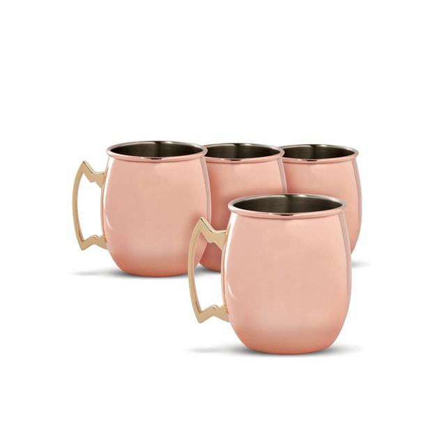 Thirstystone by Cambridge Copper Moscow Mule Mugs, Set of 4