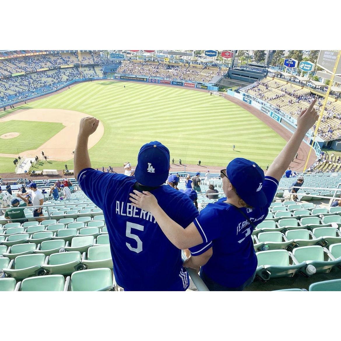 Our first Dodgers game!