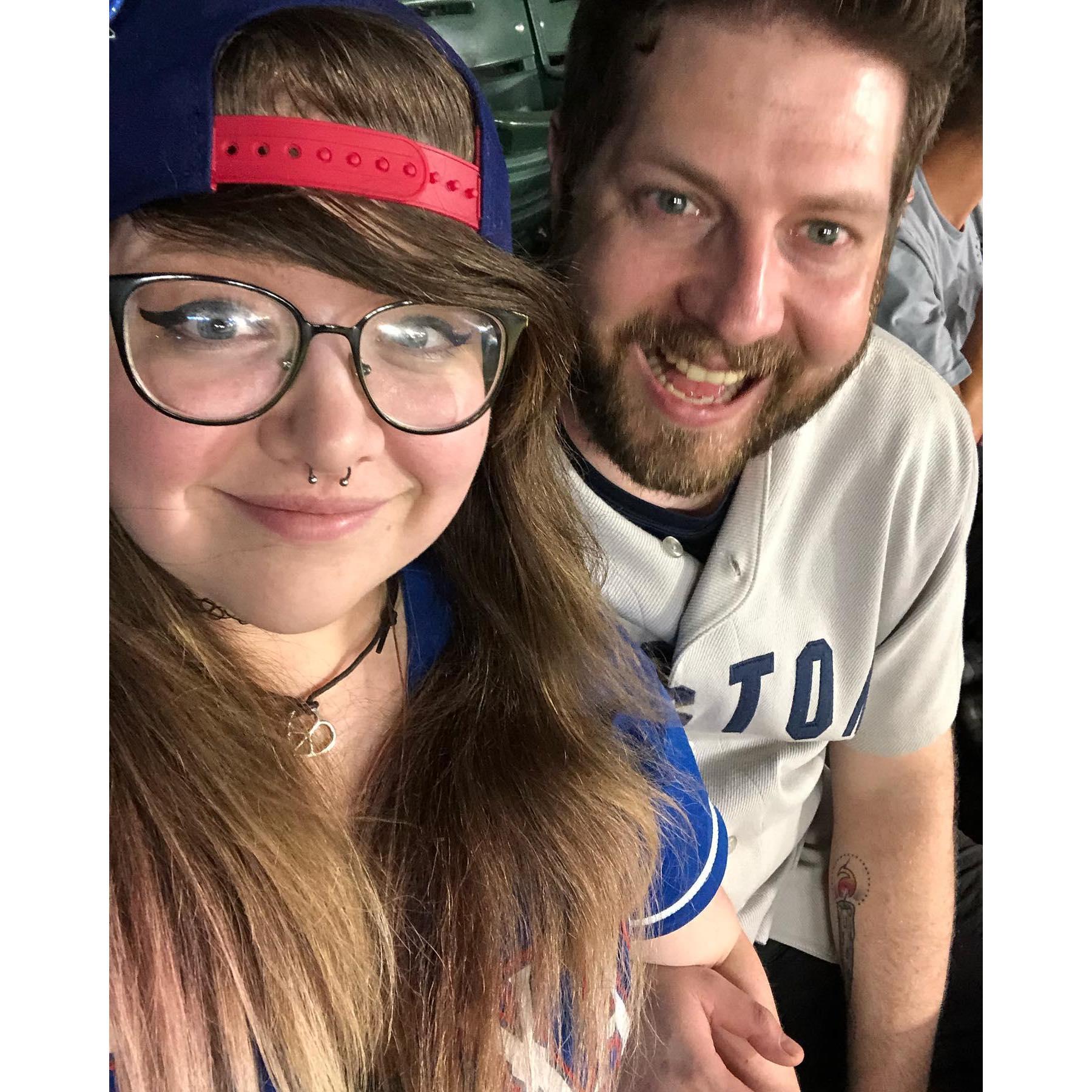 First baseball game we attended together