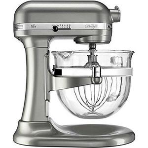 KitchenAid KF26M2XNP 6-Qt. Professional 600 with Glass Bowl Nickel Pearl