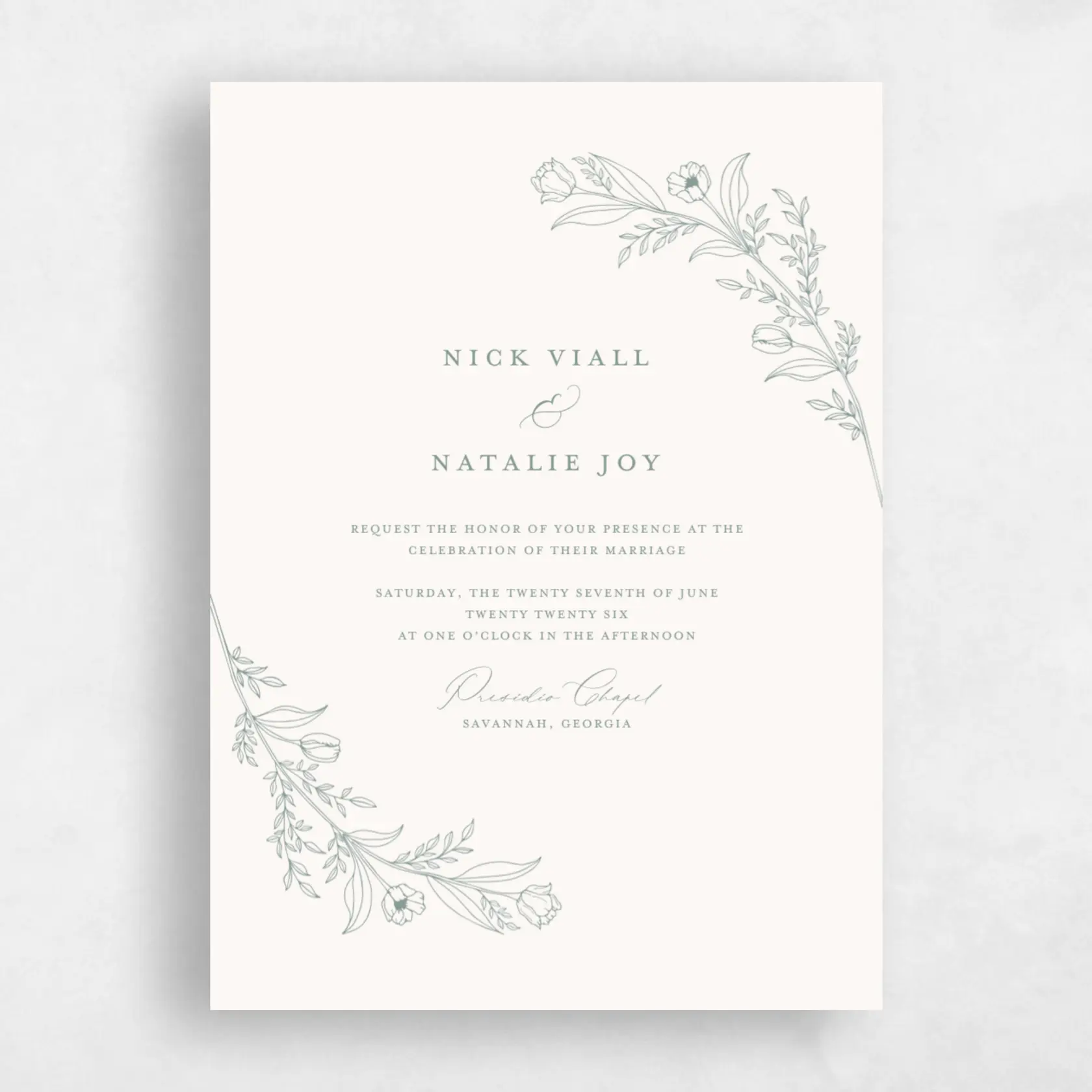 Invitation - Viall Portrait preview