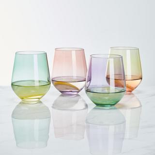 Chroma Stemless Wine Glass, Service for 4