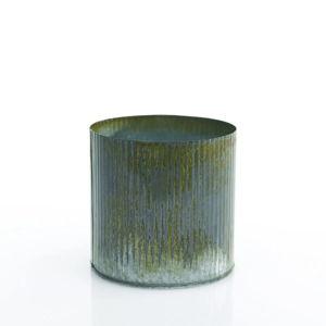 Sky Nursery - Metal Ribbed Planter Pot