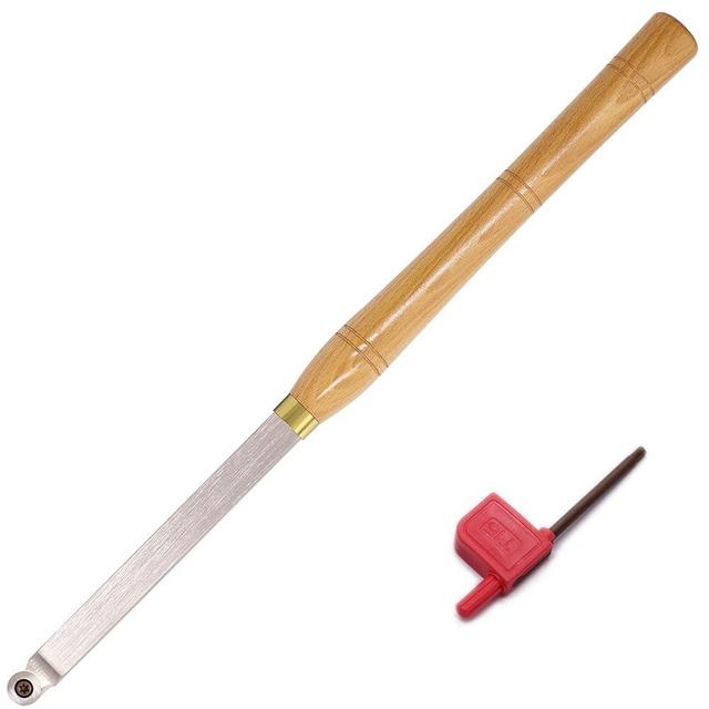 Wood Lathe Turning tools 19.68 Inches Finisher Carbide Tipped Lathe Chisel Tool Bar With Ci3 12mm Round Carbide Insert Cutter for Wood Hobbyist or DIY or Carpenter