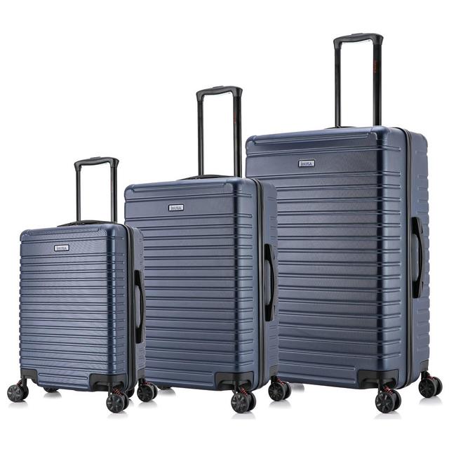 InUSA Deep Lightweight 3pc Hardside Spinner Luggage Set - Blue