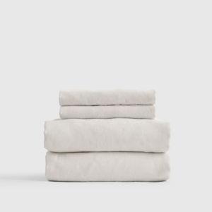 King European Linen Sheet Set in Sand