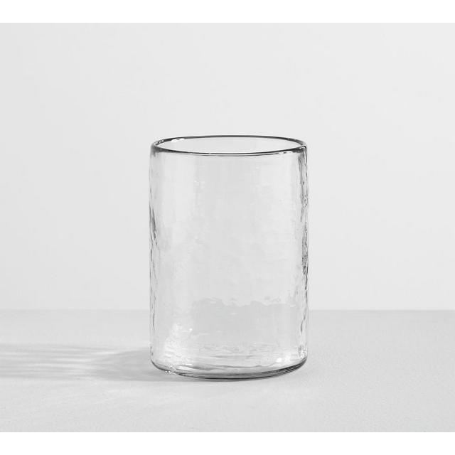 Hammered Glass Tumblers, 15 oz., Set of 4 - Clear