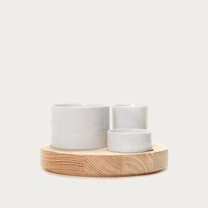 Olive Set with Ash Base