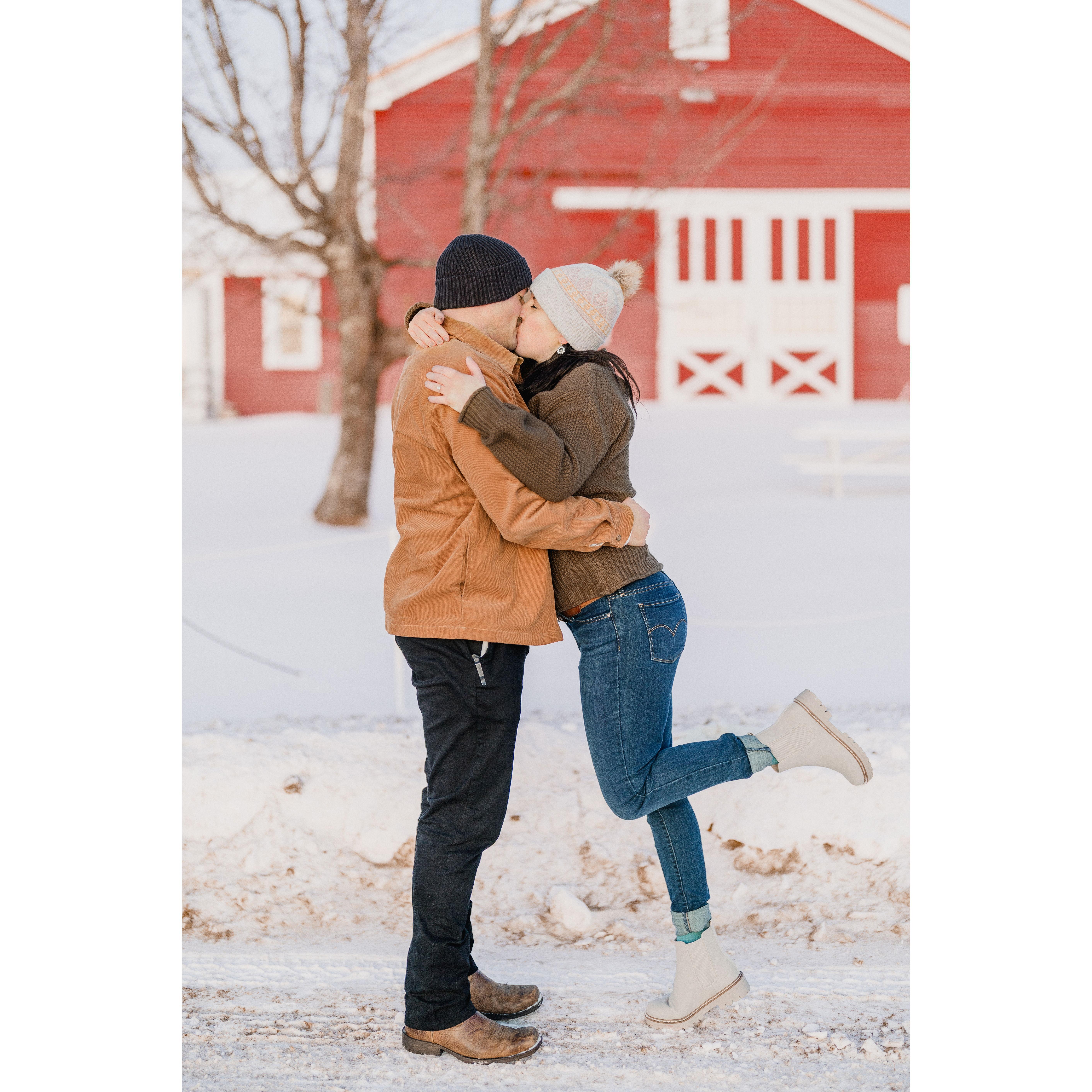 Some of our favorite pictures from our engagement shoot on Valentine's Day 2025.