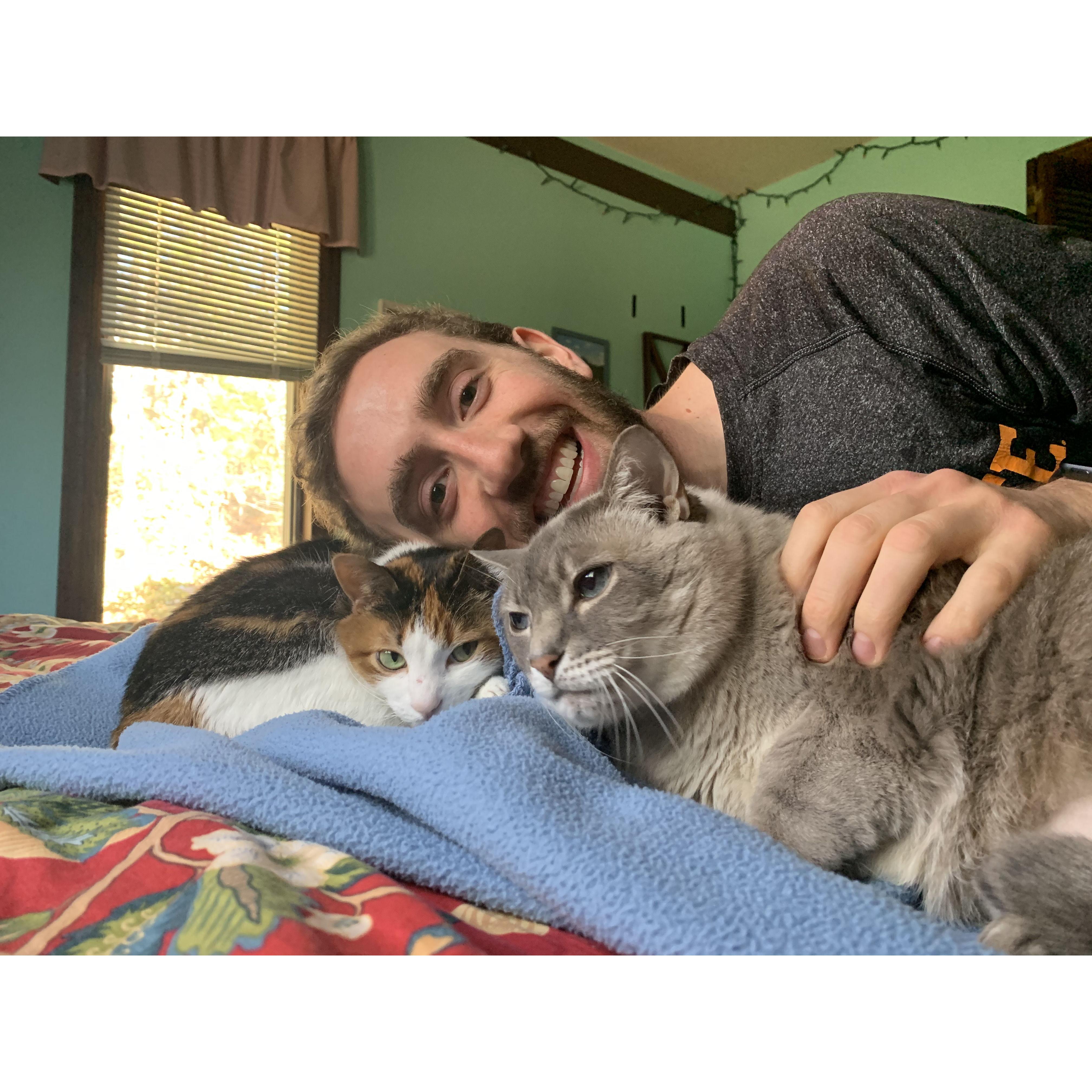 I had to turn Hunter into a cat dad! 12/27/20