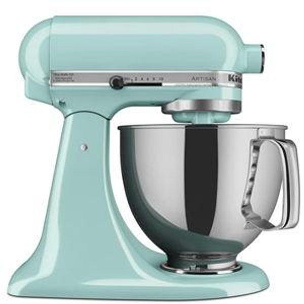 KitchenAid Artisan Series 5 Quart Tilt Head Stand Mixer with Pouring Shield KSM150PS, Ice Blue