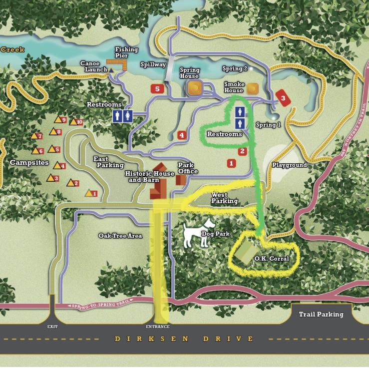 MAP OF GEMINI SPRINGS TO GET TO OUR AREA!!