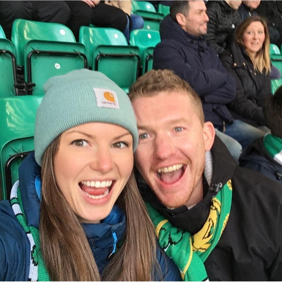 Amber's first Celtic game!