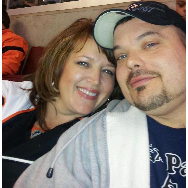 Flyers game with Adam and his coworkers.