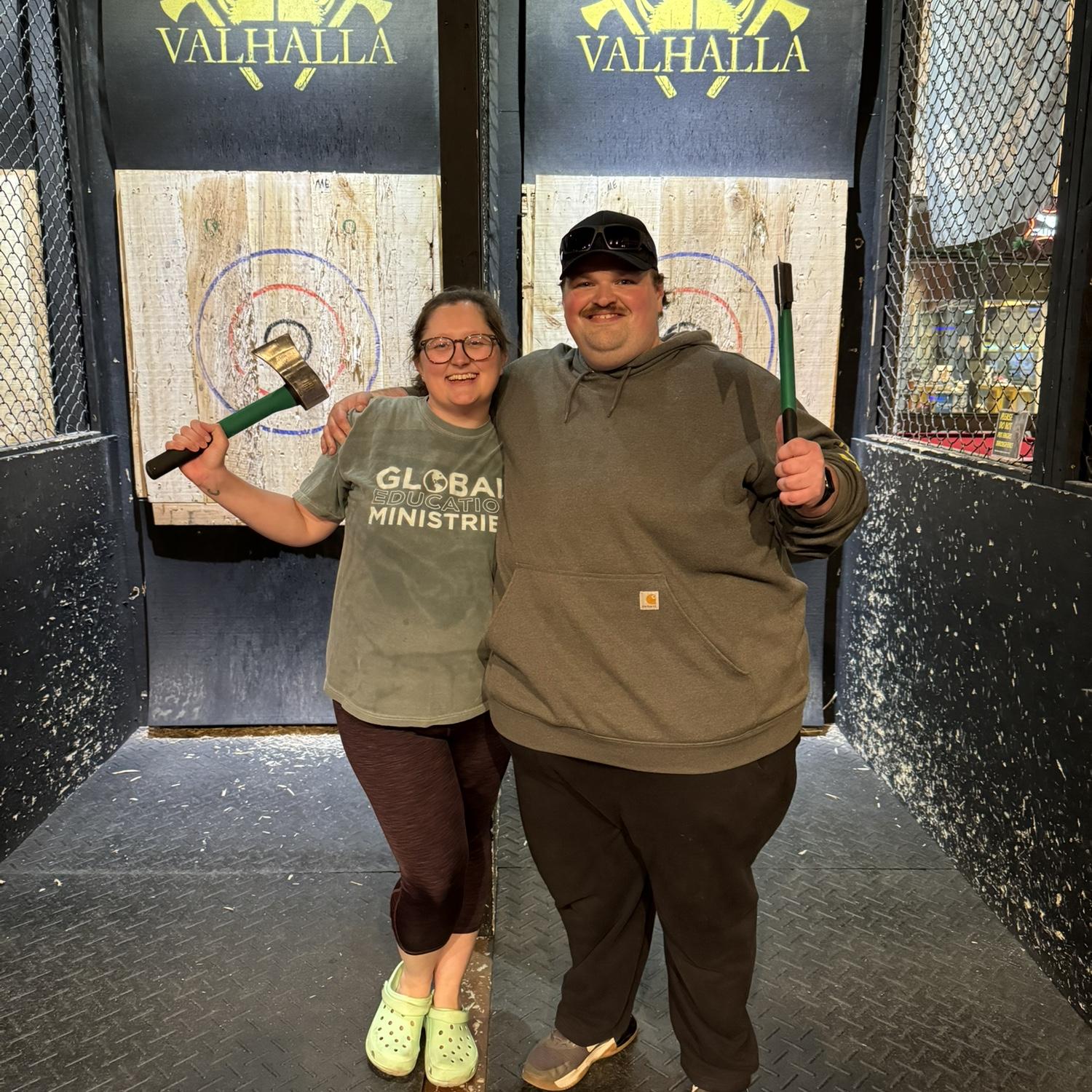 Axe throwing date!