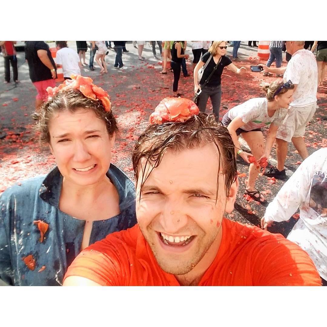 300 person tomato fight