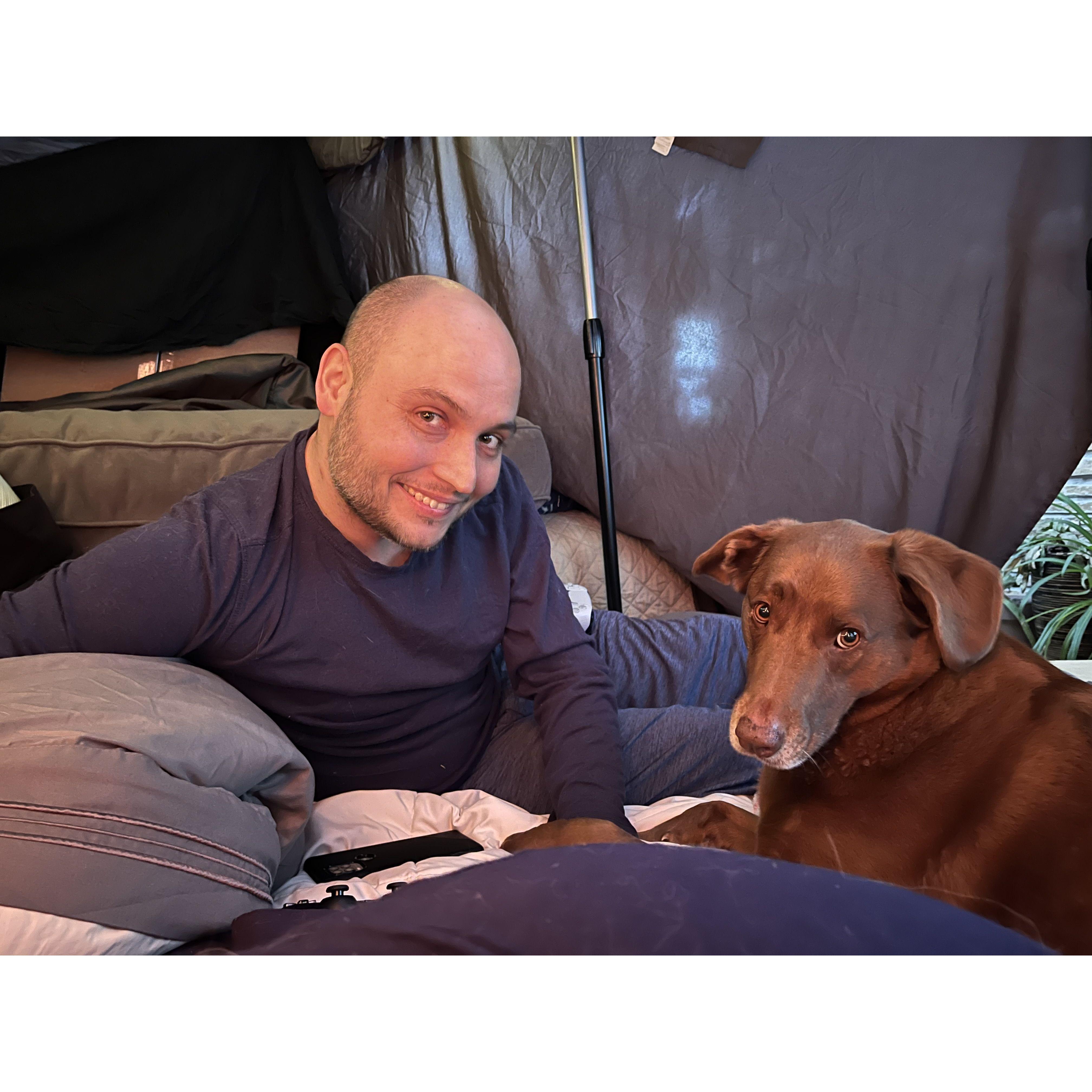 Date night forts when snowed in!