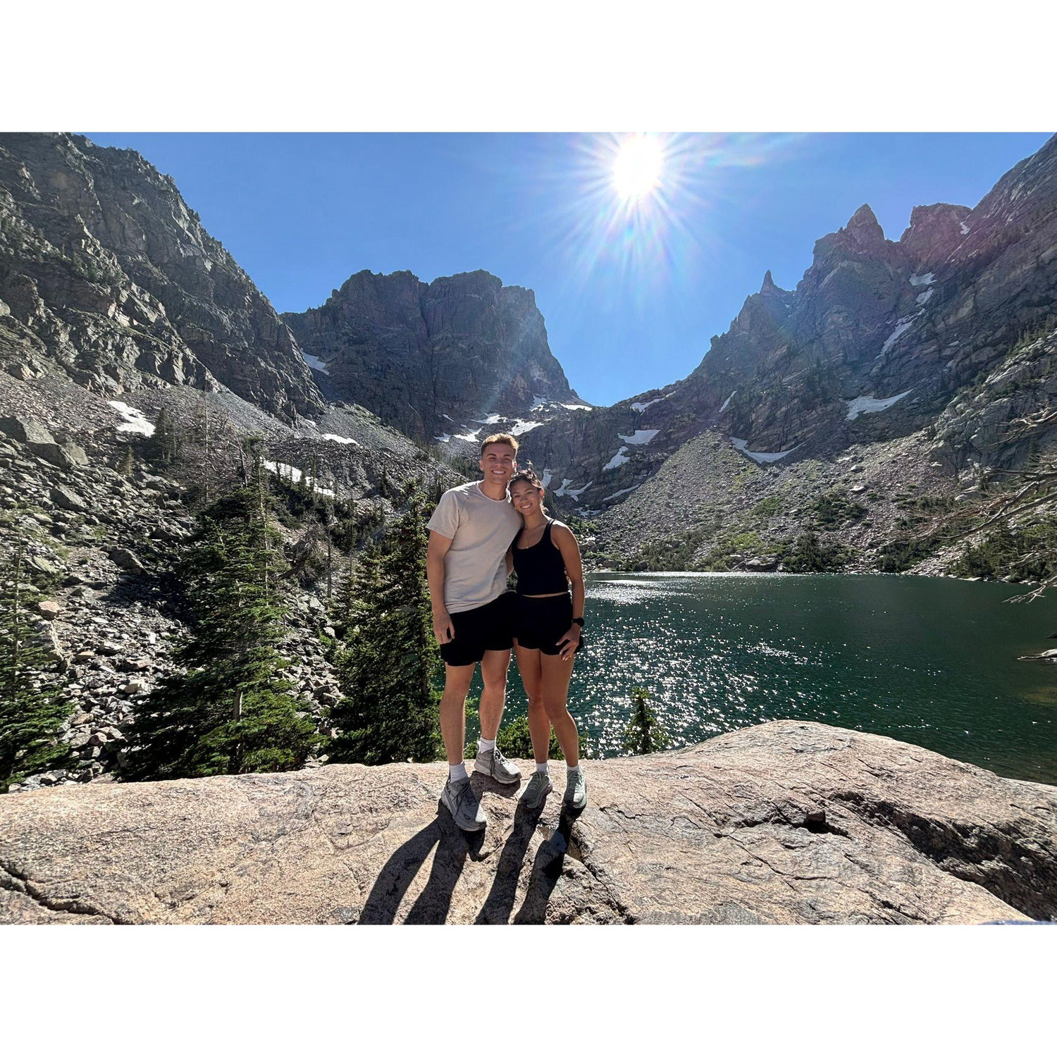 Emerald Lake, in CO. This is when Estela thought Ethan was going to propose