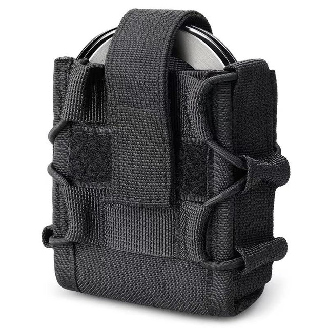 Molle Handcuff Holster, Handcuff Pouch for Duty Belt/Police Vest, Handcuffs Case Fit Asp/Hinged/Chain/Folding Rigid Handcuffs, Quick Release Cuff Holder