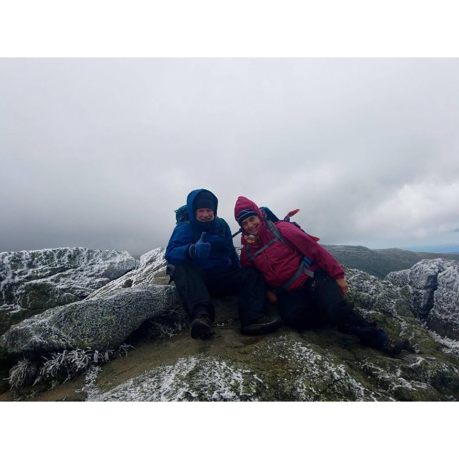 Mount Washington in August snowstorm