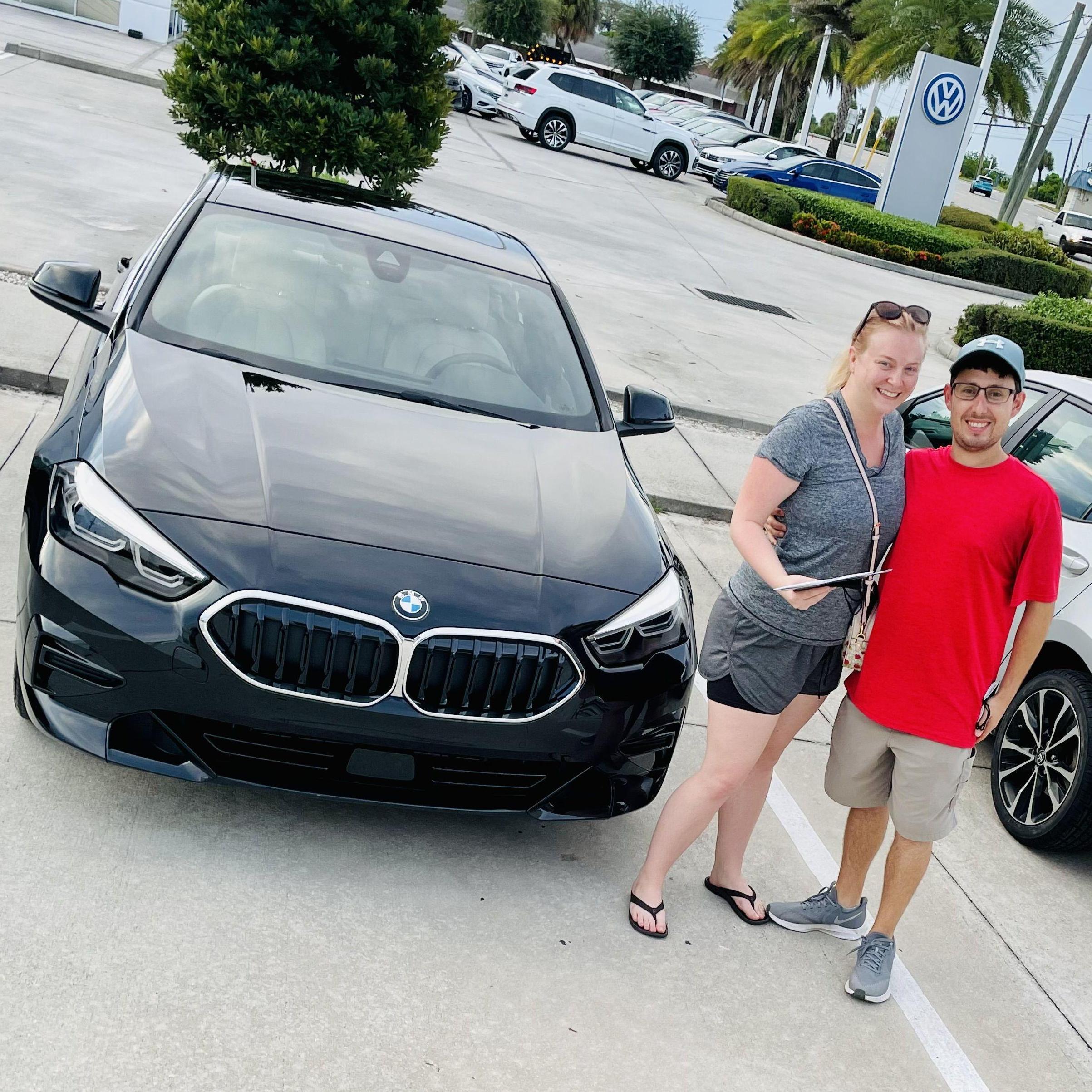 Celebrating the new car, August 2021