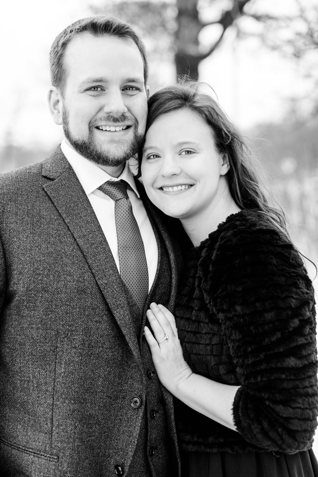 Engagement Photos at Silverwood Park in St. Anthony, MN - December 7, 2019 (photo credit: Katzie & Ben Photography)