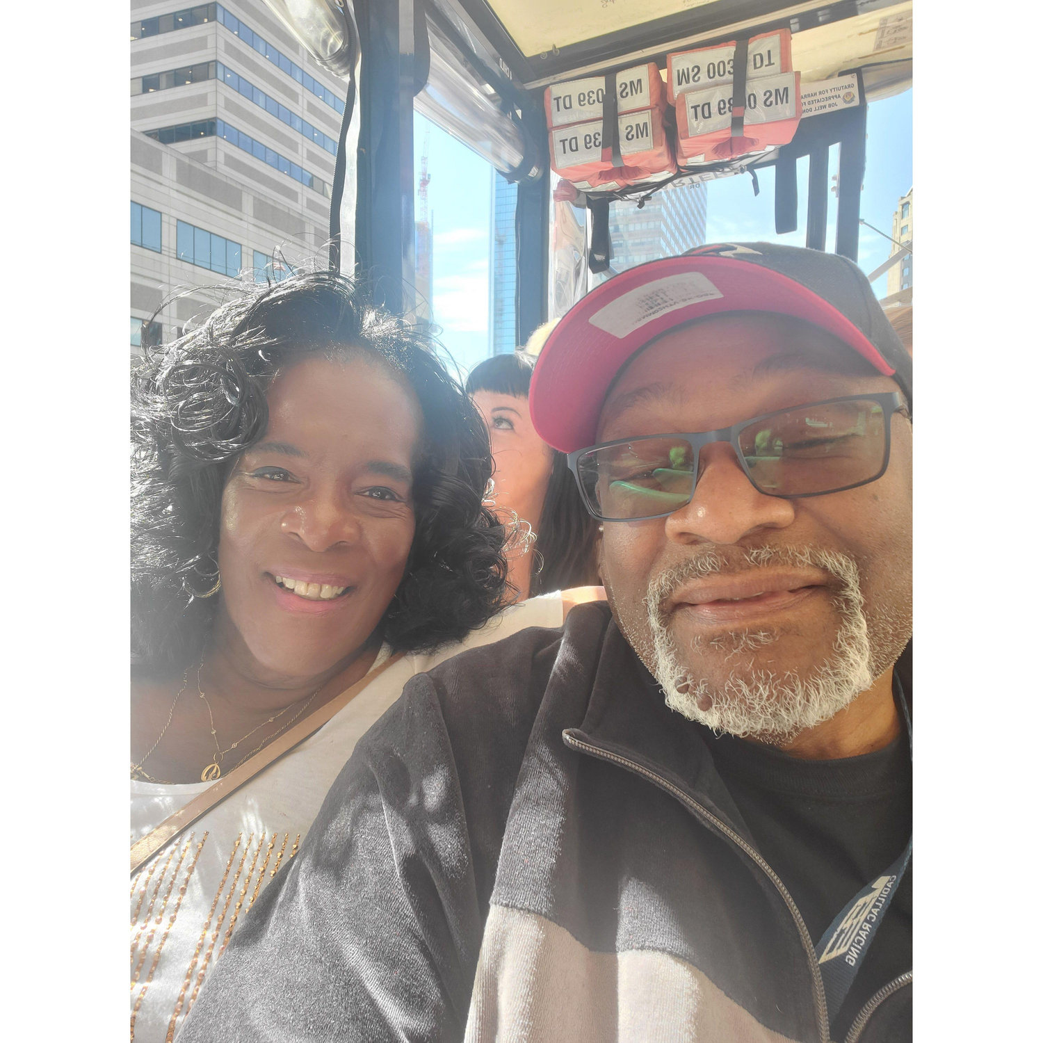 Boston on the amphibious bus.