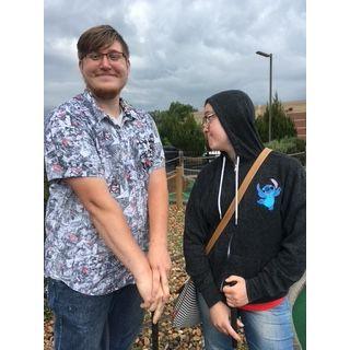 Playing mini golf in the rain