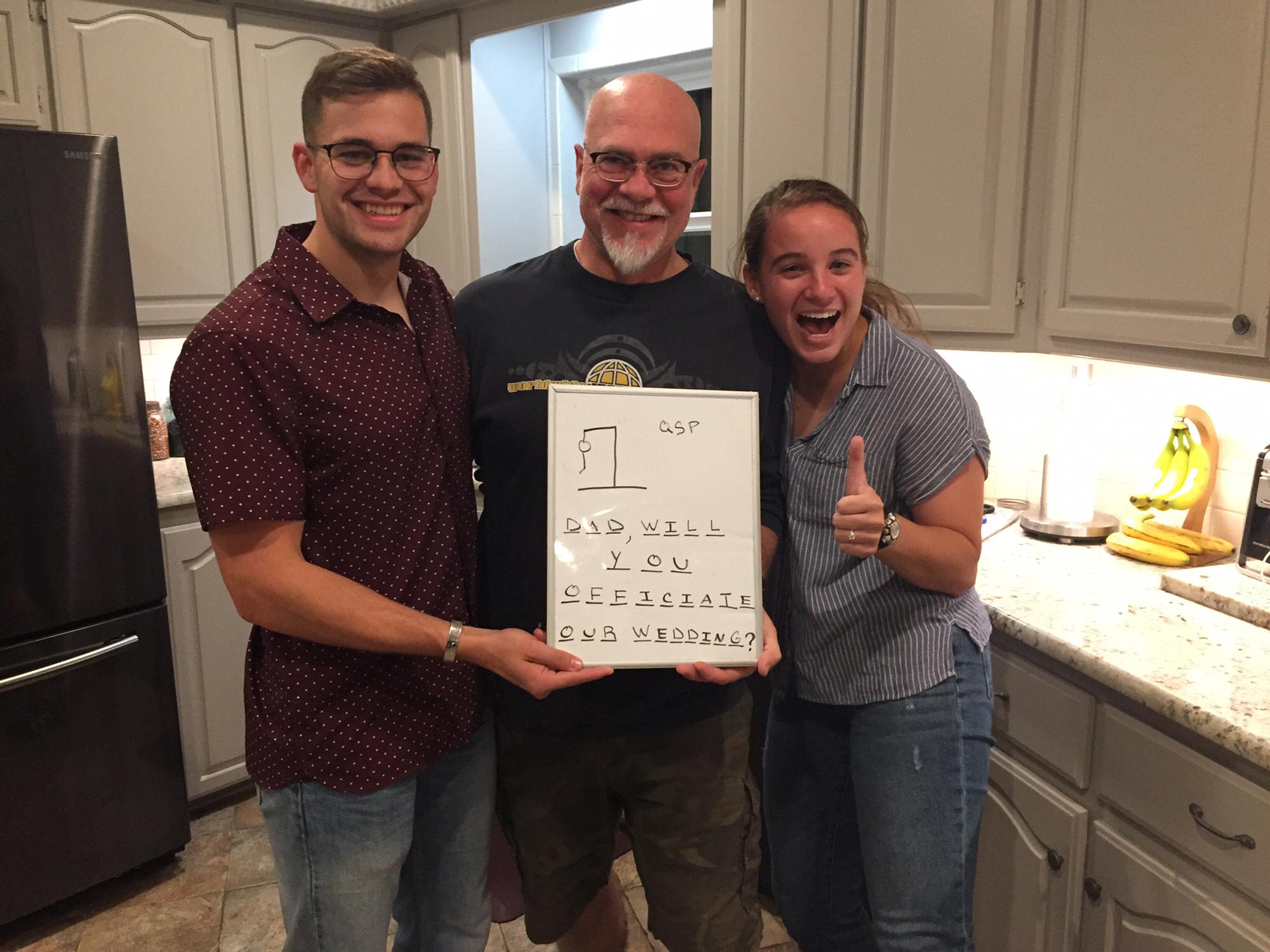 Our officiant said “Yes!”