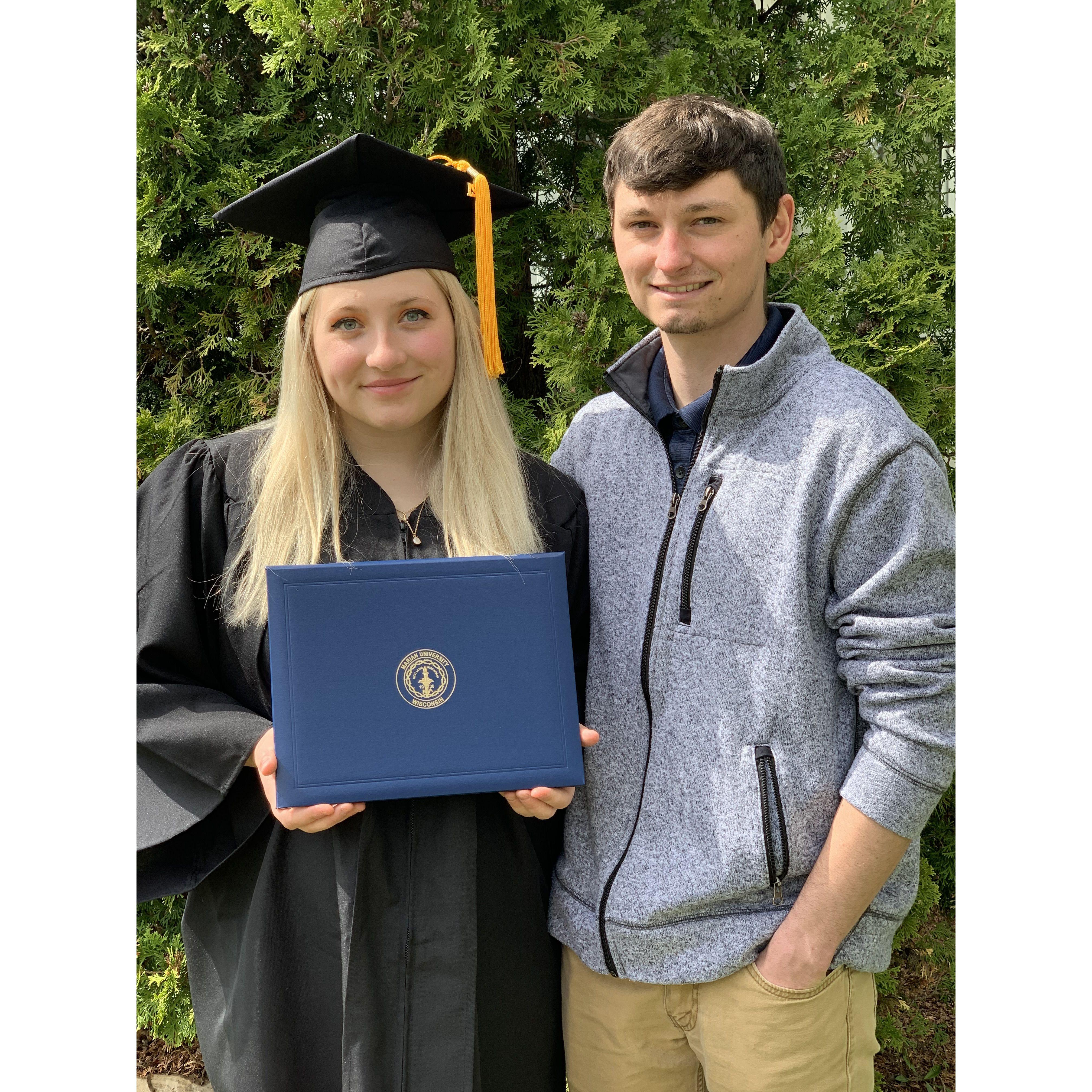 Our graduations from Marian and MPTC.