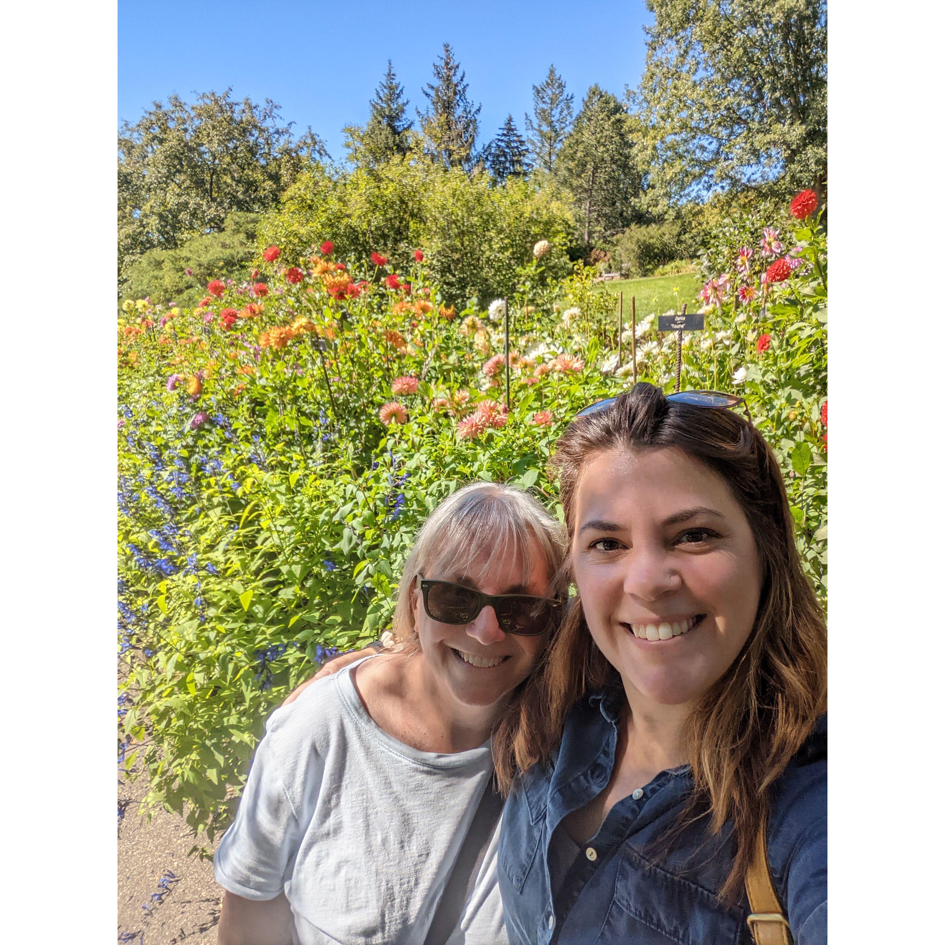 Ben's mom Mary and Abbe both love flowers and the MN arboretum.