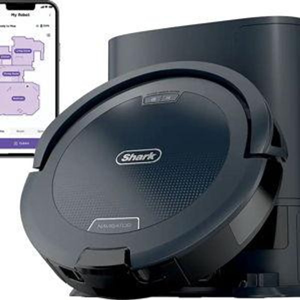 Shark - Navigator Robot Vacuum + Self-Empty Base - Gray