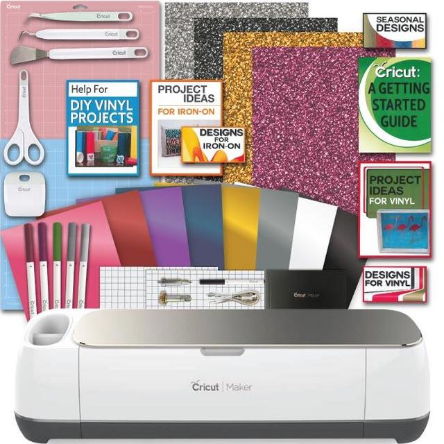 Cricut Maker Champagne Machine Bundle Tools Designs Guide