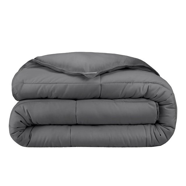 Bare Home Duvet Insert Comforter - King/California King - Goose Down Alternative - Ultra-Soft - Premium 1800 Series - All Season Warmth - Bedding Comforter (King/Cal King, Grey)