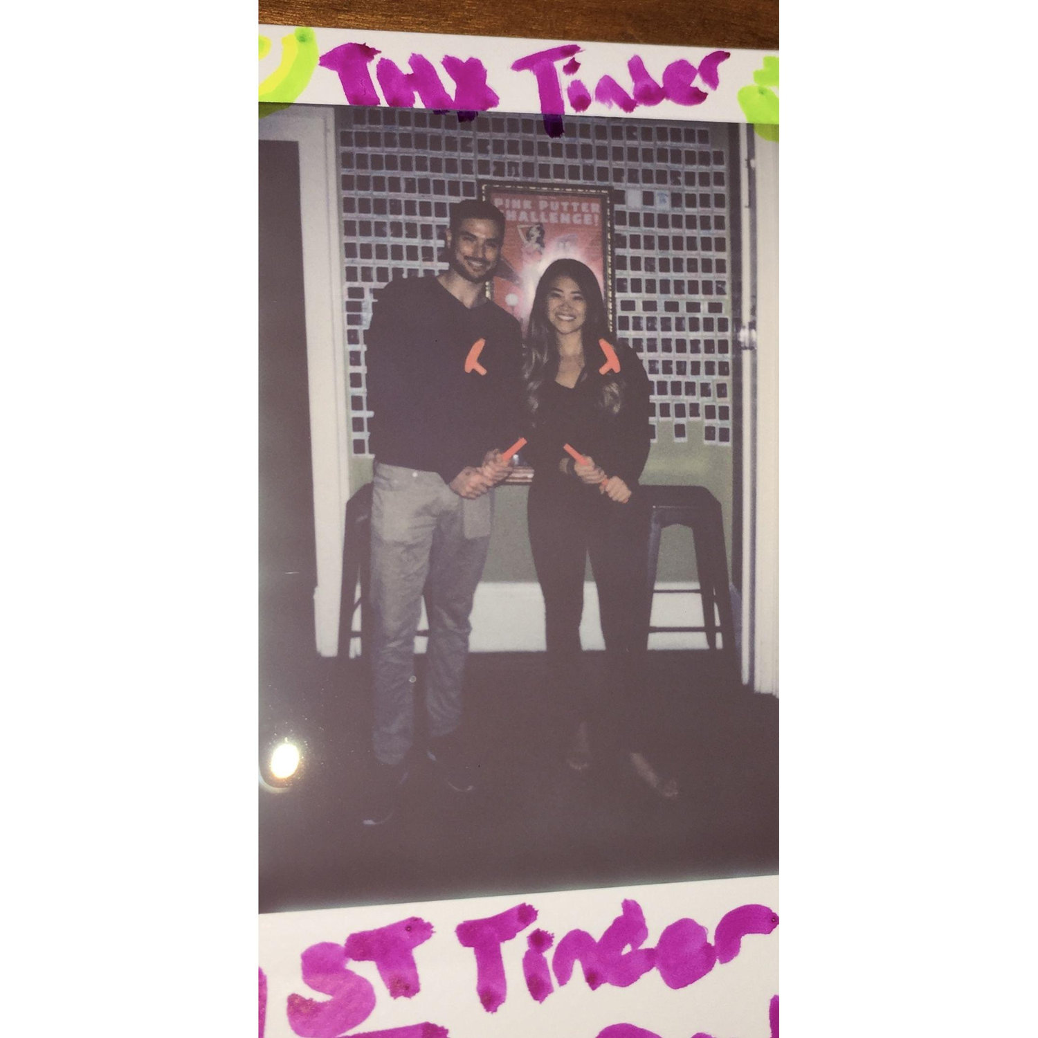 Very first photo together on our first date
