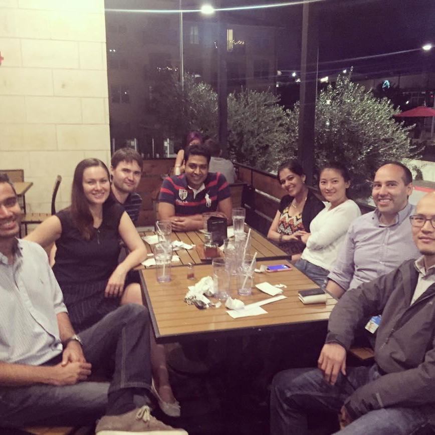 Party animals out - Saquib, Irina, Dennis, Ash, Khushboo, Tone, Diego, Laurence