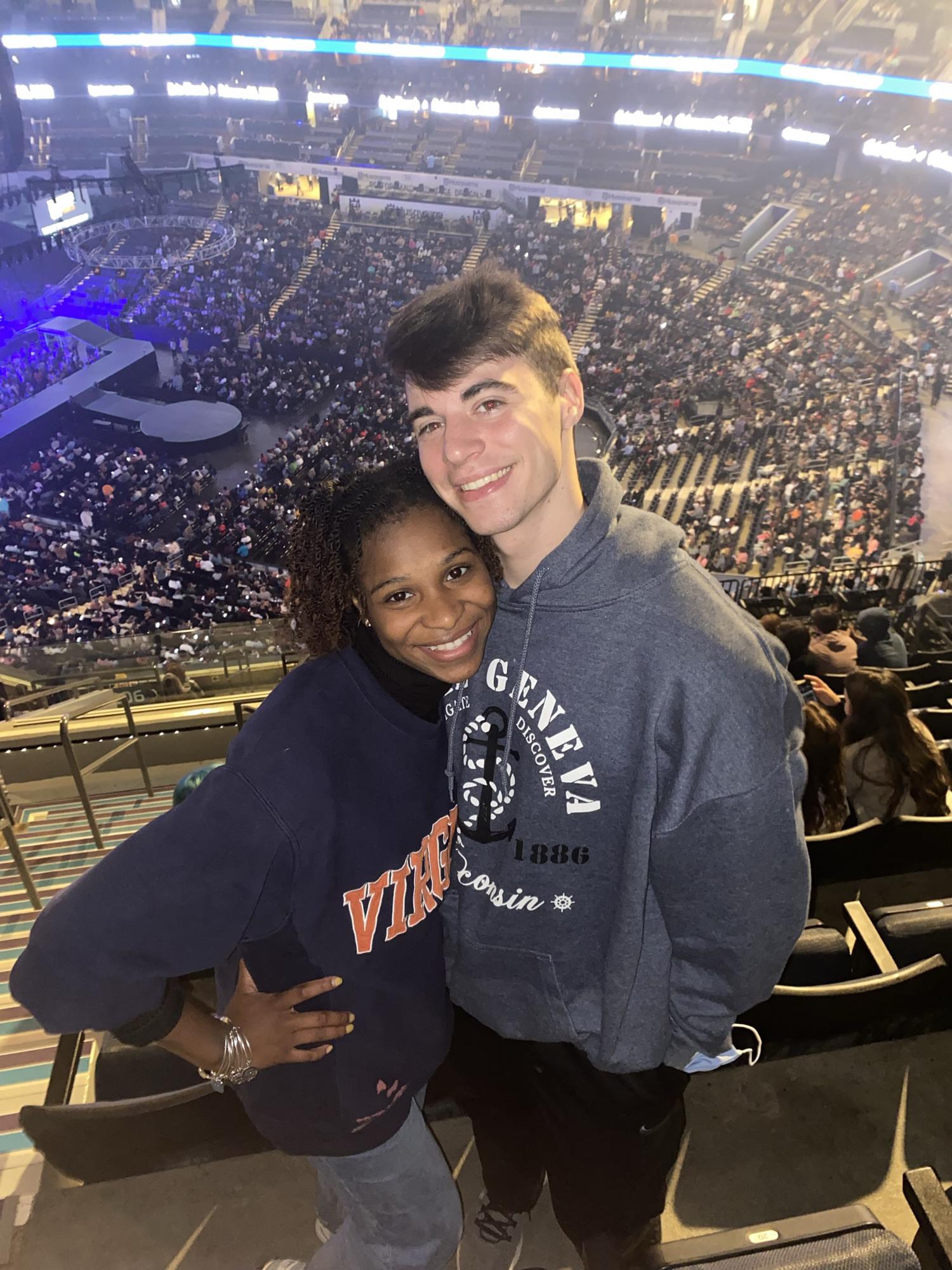 Our first concert, seeing Maverick City Music!