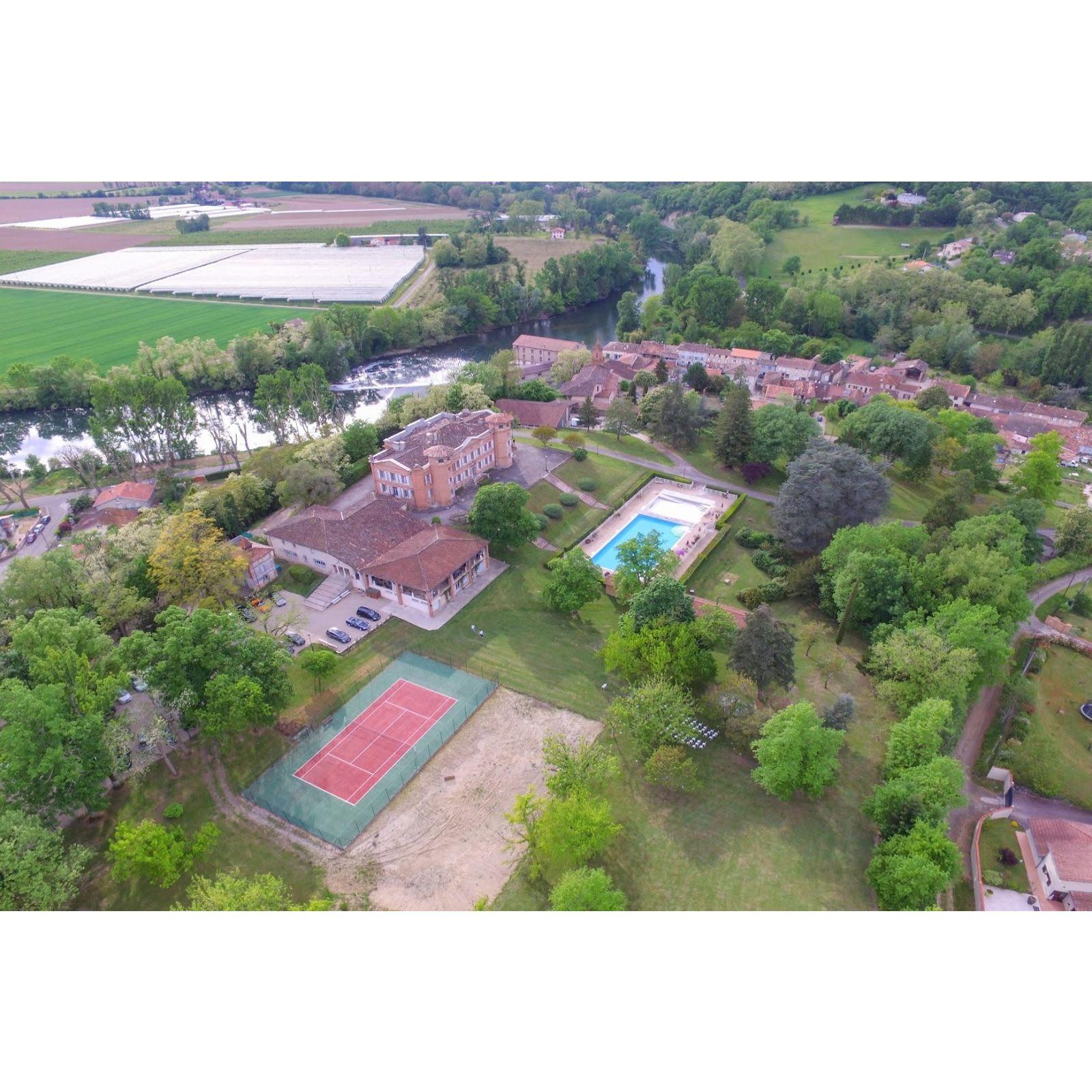 Vu aérienne du château