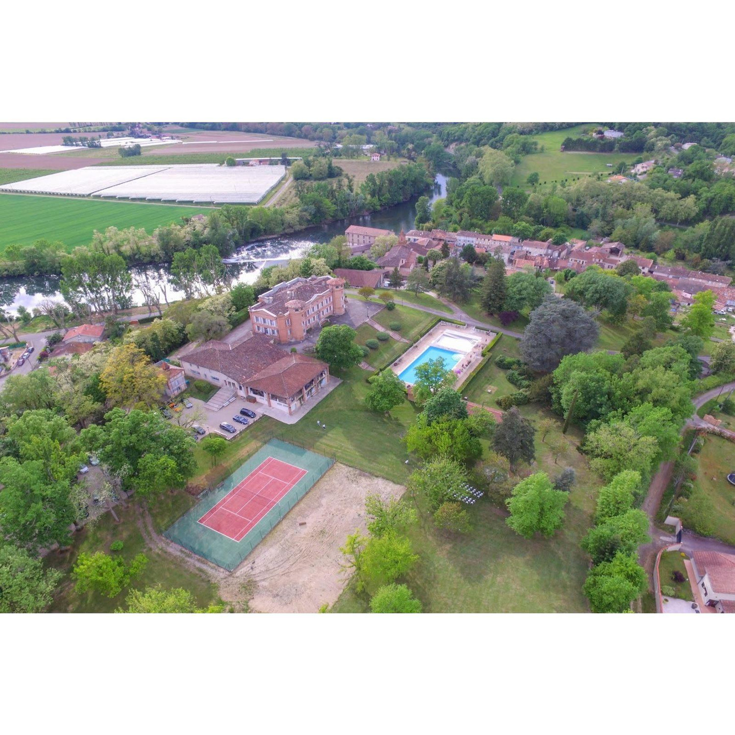 Vu aérienne du château