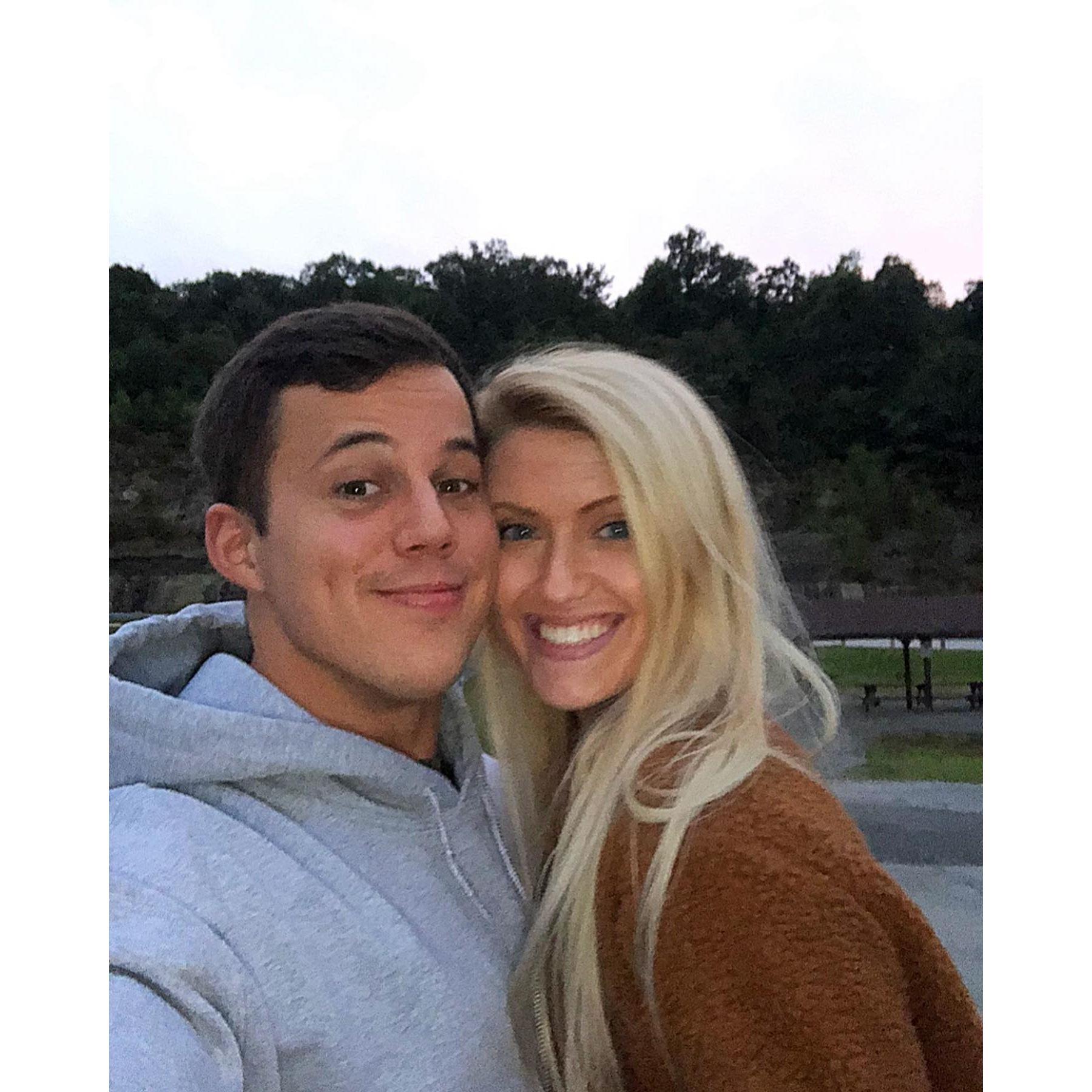 When we would meet halfway in WV during my time at grad school. These moments were so special, as we were NOT a fan of long distance!