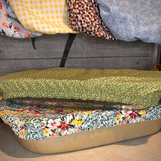 Reusable Cotton Pan Cover: 9x13 Farmhouse Casserole Dish, Cake Pan
