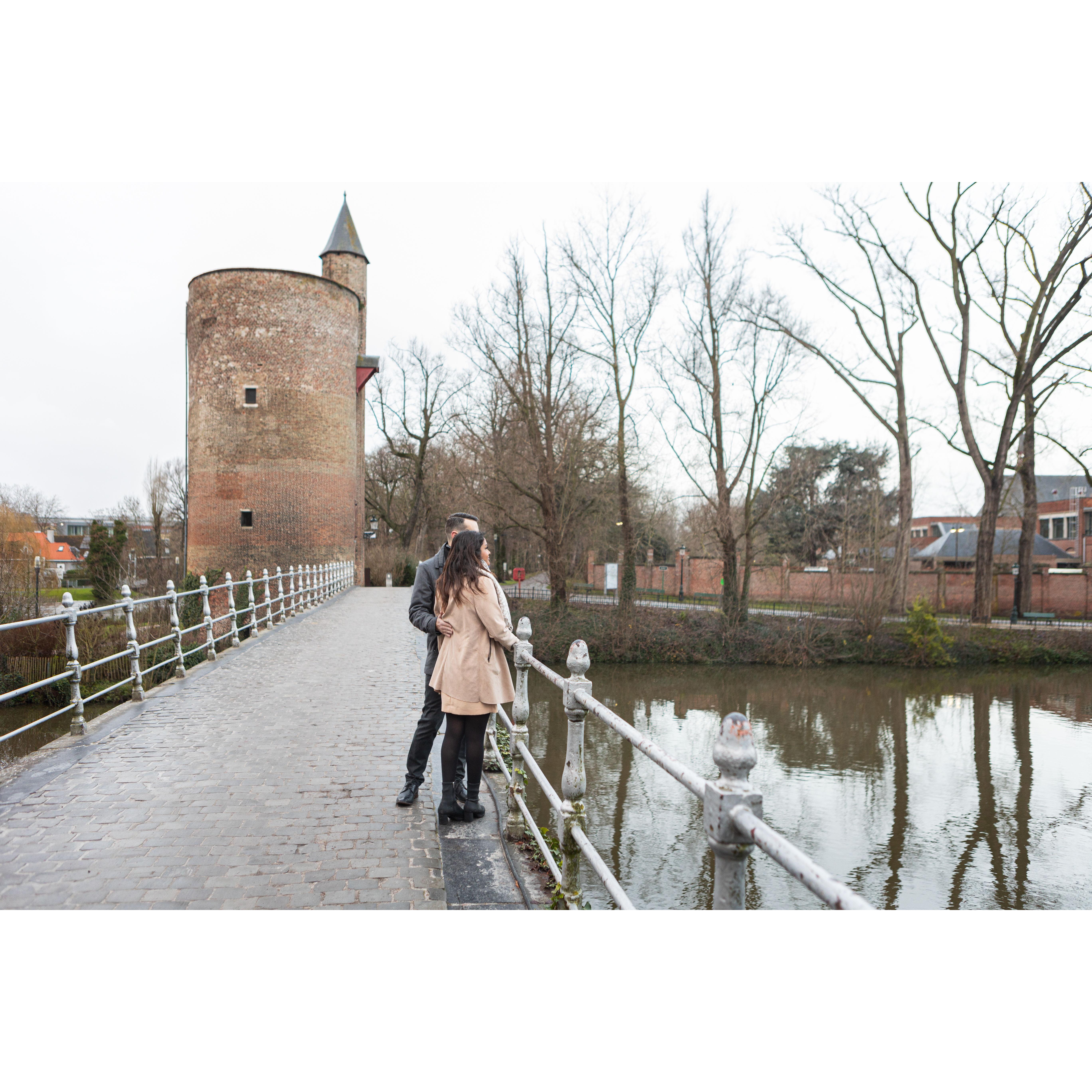 Lovers Bridge.  Popular legend tells that if you cross the Minnewater Bridge with your beloved, you’ll enjoy eternal love together.