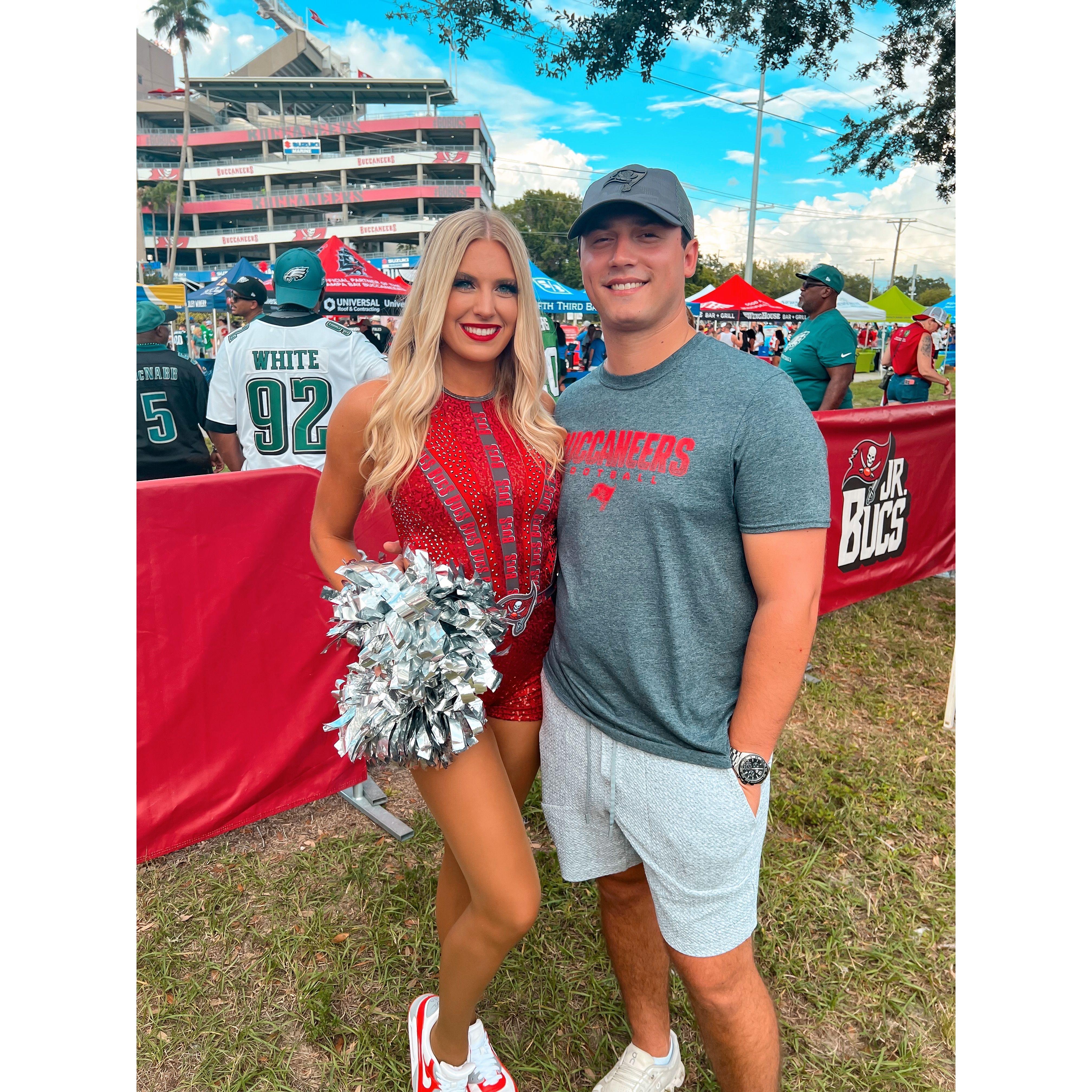 September 26, 2023 - Jake always supporting Olivia - Bucs game!