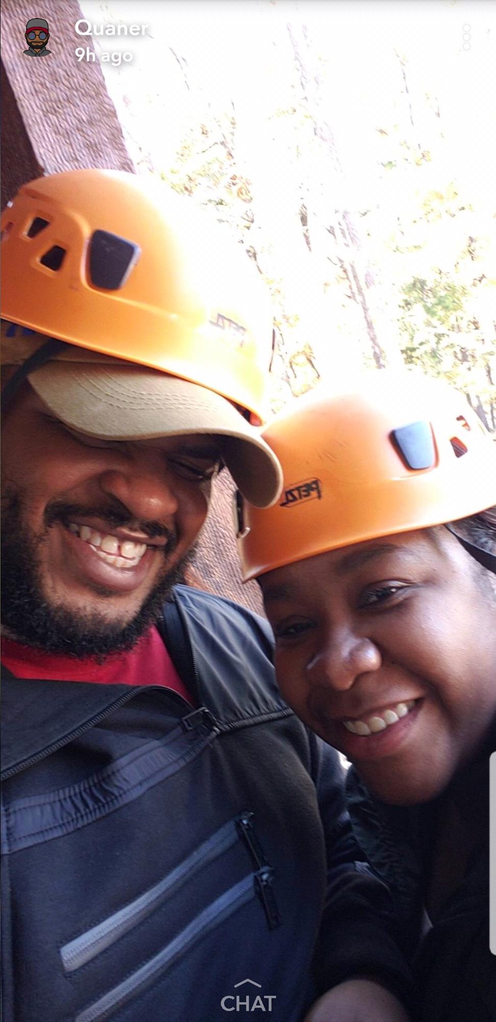 Our first time going to Broken Bow and his first time ziplining. So much fun!