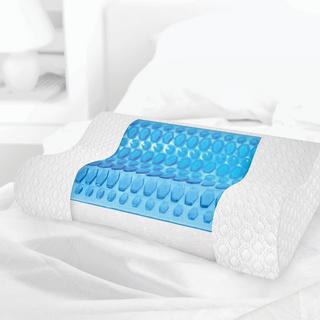 Essential Gel-Overlay Memory Foam Contour Bed Pillow
